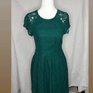 H&M emerald dress